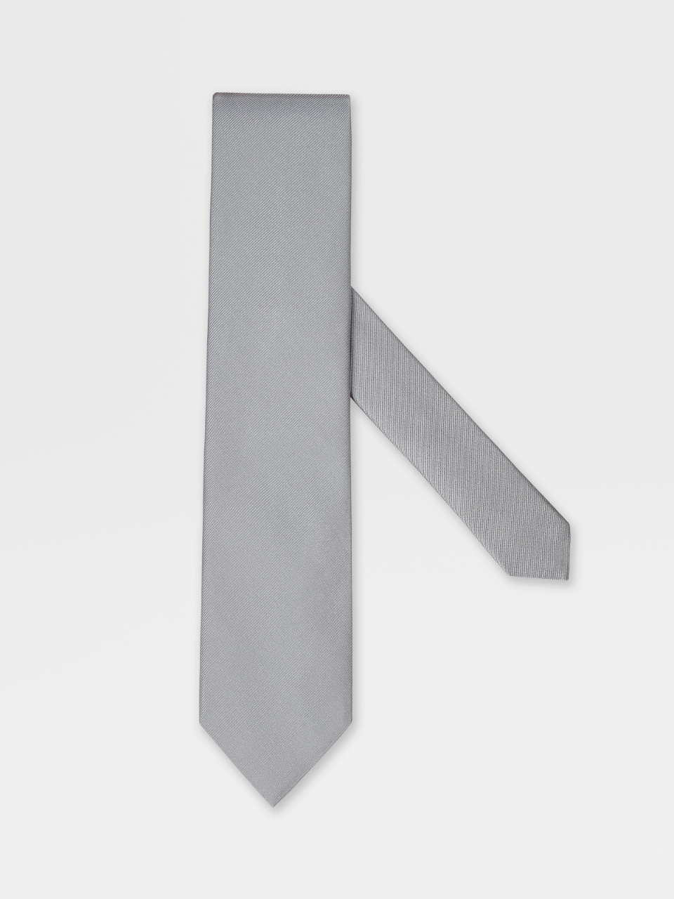 Light Grey Silk Tie